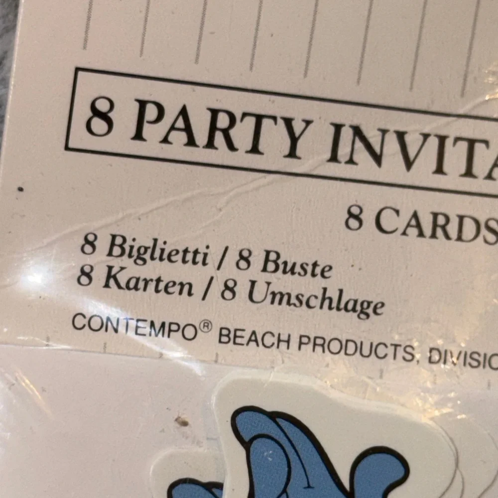Contempo‎ Aladdin Party Invitations - Blue and Gold 8 Cards and Envelopes